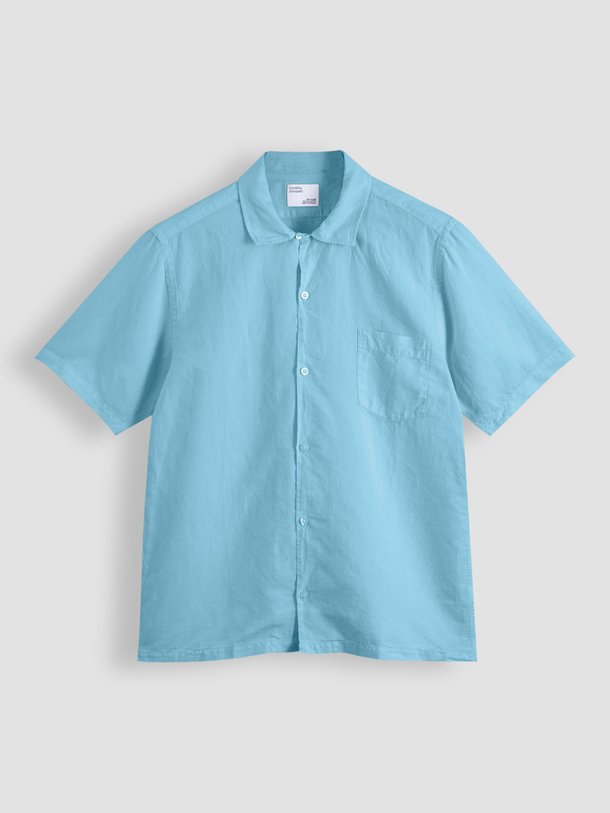 Ontdek de Organic cotton/linen mix overhemd van Colorful Standard in de kleur blauw bij Orangebag. Op werkdagen voor 21:45 besteld, morgen in huis.