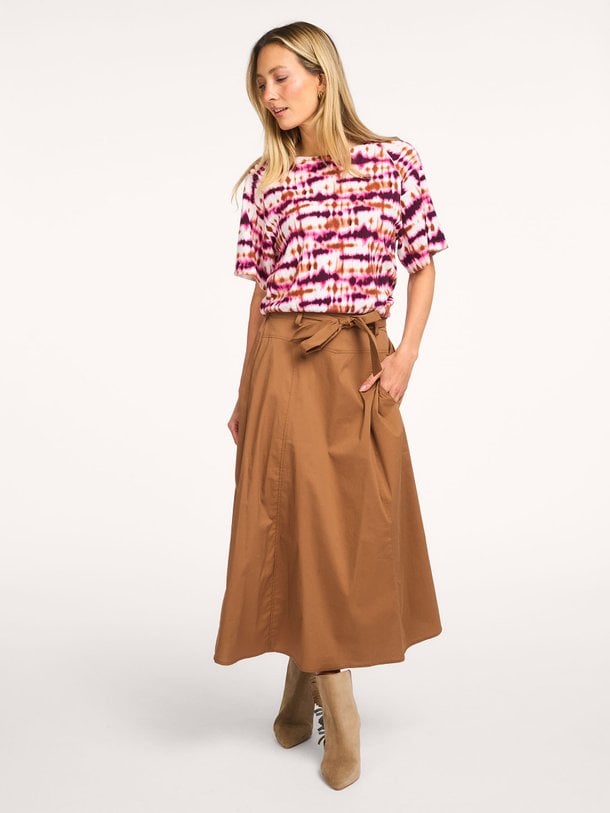 Ontdek de Fjord organic cotton tie-dye top van La Fee Maraboutee in de kleur Roze bij Orangebag. Op werkdagen voor 21:45 besteld, morgen in huis.