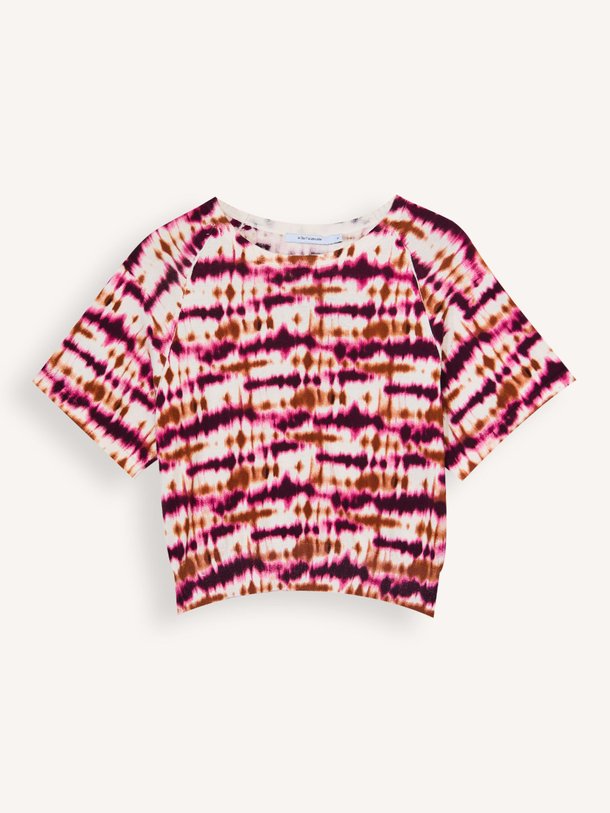 Ontdek de Fjord organic cotton tie-dye top van La Fee Maraboutee in de kleur Roze bij Orangebag. Op werkdagen voor 21:45 besteld, morgen in huis.