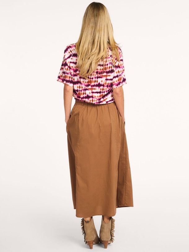 Ontdek de Fjord organic cotton tie-dye top van La Fee Maraboutee in de kleur Roze bij Orangebag. Op werkdagen voor 21:45 besteld, morgen in huis.