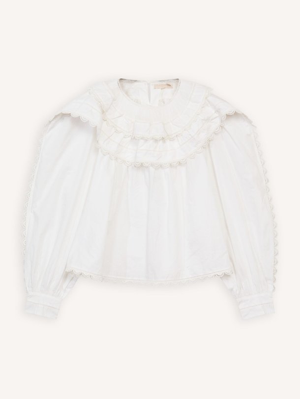 Ontdek de Layla katoenen top van Ulla Johnson in de kleur wit bij Orangebag. Op werkdagen voor 21:45 besteld, morgen in huis.