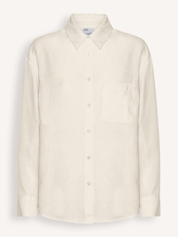 Ontdek de Linnen blouse van Colorful Standard in de kleur Off-white bij Orangebag. Op werkdagen voor 21:45 besteld, morgen in huis.