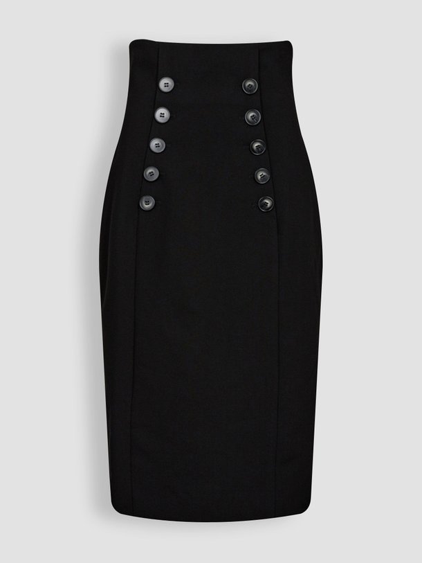 Ontdek de Vola viscosemix kokerrok van Co'Couture in de kleur zwart bij Orangebag. Op werkdagen voor 21:45 besteld, morgen in huis.