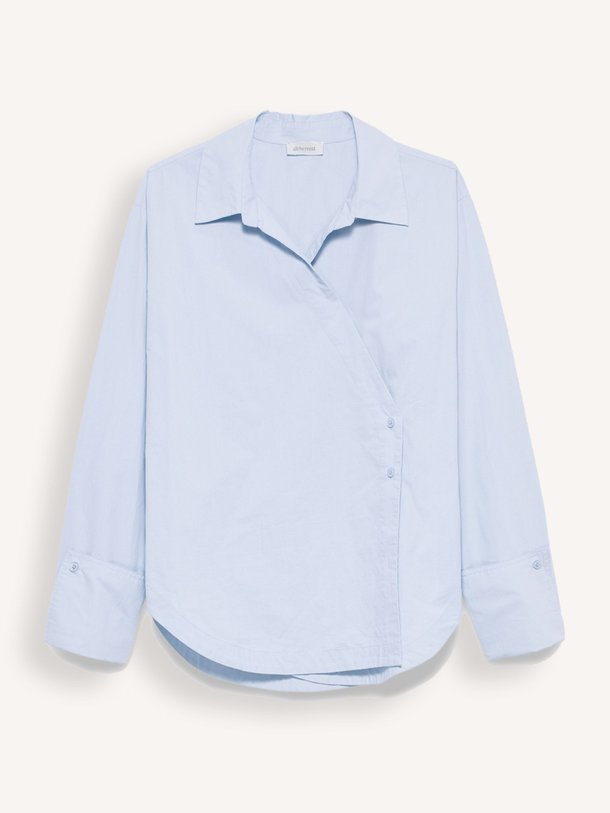 Ontdek de Maud organic cotton blouse van Alchemist in de kleur Lichtblauw bij Orangebag. Op werkdagen voor 21:45 besteld, morgen in huis.