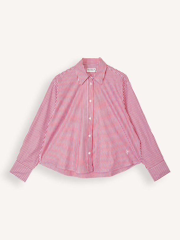Ontdek de Hermine katoenen gestreepte blouse van Nathalie Vleeschouwer in de kleur Rood bij Orangebag. Op werkdagen voor 21:45 besteld, morgen in huis.