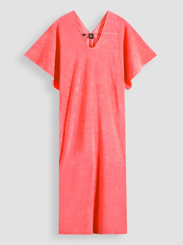Ontdek de Kaftan katoenen badstof maxi jurk van Speezys in de kleur koraal bij Orangebag. Op werkdagen voor 21:45 besteld, morgen in huis.