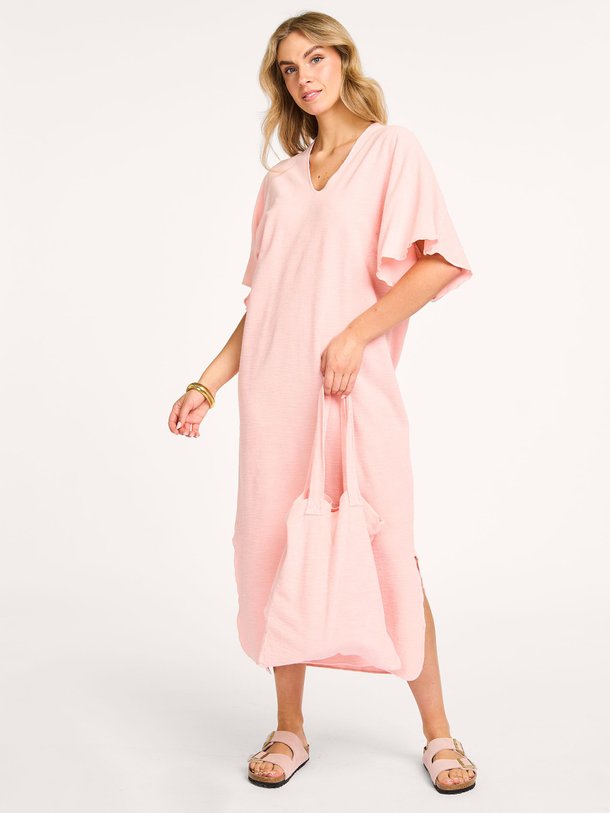 Ontdek de Kaftan, katoenen badstof maxi jurk van Speezys bij Orangebag. Op werkdagen voor 21:45 besteld, morgen in huis.