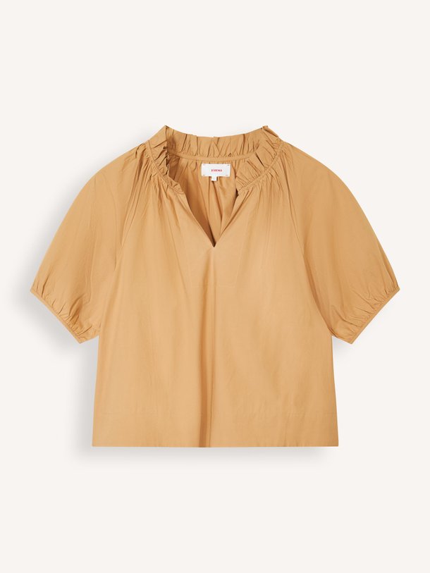 Ontdek de Clementine katoenen top van Xirena in de kleur Camel bij Orangebag. Op werkdagen voor 21:45 besteld, morgen in huis.