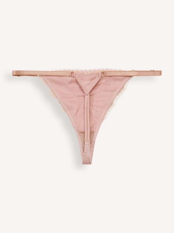 Ontdek de Luna zijdemix tanga met kant van Noblesse Oblige in de kleur poeder bij Orangebag. Op werkdagen voor 21:45 besteld, morgen in huis.