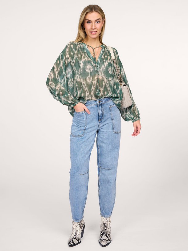 Ontdek de Avalon high waist loose fit non-stretch jeans van ba-sh in de kleur blauw bij Orangebag. Op werkdagen voor 21:45 besteld, morgen in huis.