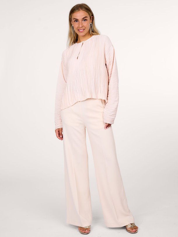 Ontdek de Viscosemix wide leg pantalon van forte_forte in de kleur ecru bij Orangebag. Op werkdagen voor 21:45 besteld, morgen in huis.