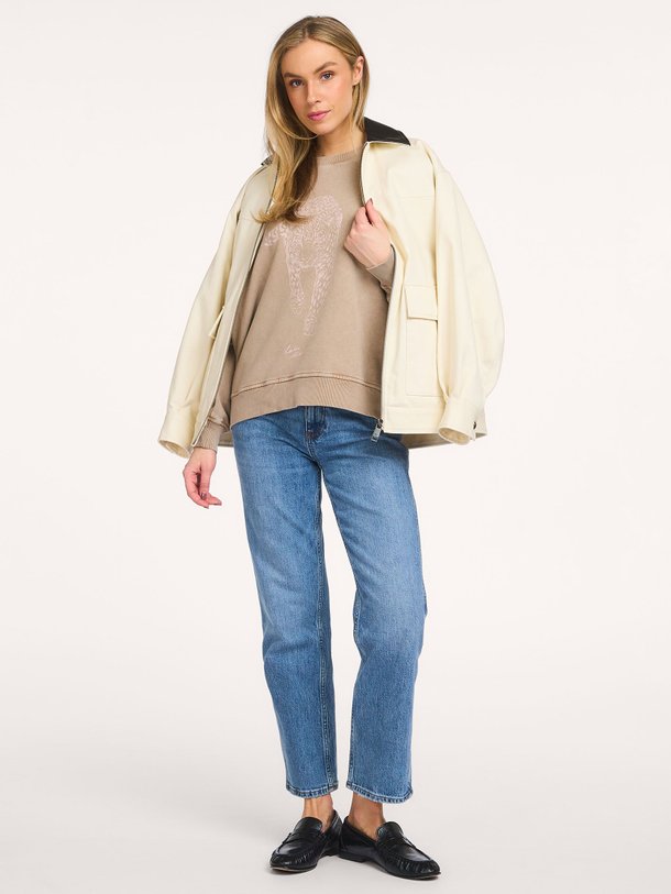 Ontdek de Soma katoenen sweater met print van Lala Berlin in de kleur Lichtbruin bij Orangebag. Op werkdagen voor 21:45 besteld, morgen in huis.