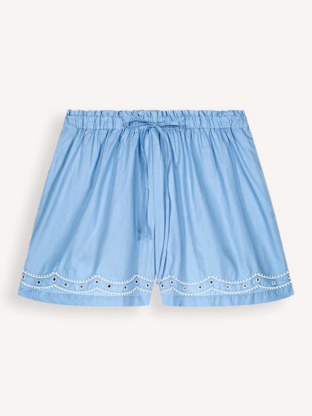 Ontdek de Boxy organic cotton short van Louise Misha in de kleur blauw bij Orangebag. Op werkdagen voor 21:45 besteld, morgen in huis.