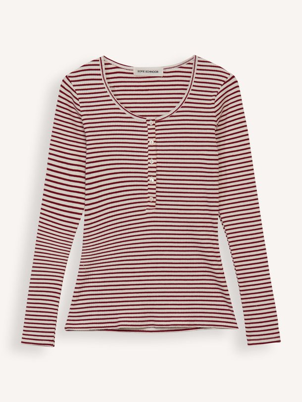 Ontdek de Katoenmix gestreepte longsleeve van Sofie Schnoor in de kleur rood bij Orangebag. Op werkdagen voor 21:45 besteld, morgen in huis.