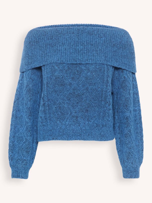 Ontdek de Adie wolmix off shoulder trui van Gestuz in de kleur blauw bij Orangebag. Op werkdagen voor 21:45 besteld, morgen in huis.
