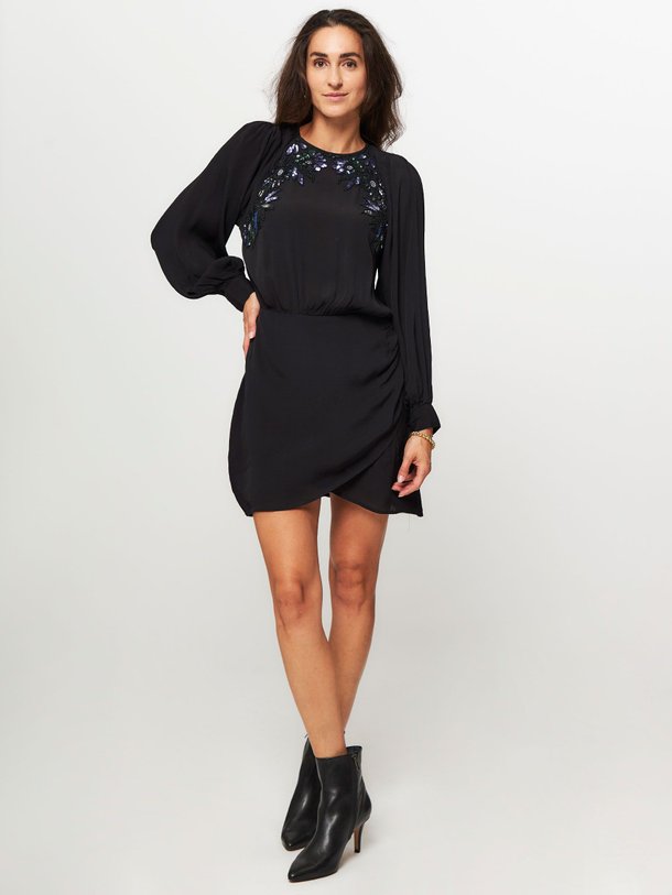 Ontdek de Joya ecovero viscose jurk van Louizon in de kleur zwart bij Orangebag. Op werkdagen voor 21:45 besteld, morgen in huis.