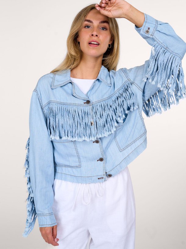 Ontdek de Icleef viscose/linnenmix jasje van Mes Demoiselles in de kleur blauw bij Orangebag. Op werkdagen voor 21:45 besteld, morgen in huis.