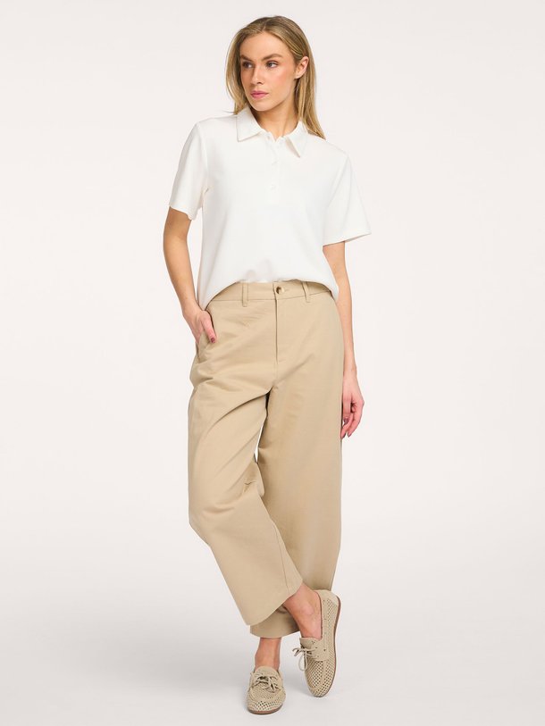 Ontdek de Cindy katoenen broek van My Essential Wardrobe in de kleur Beige bij Orangebag. Op werkdagen voor 21:45 besteld, morgen in huis.