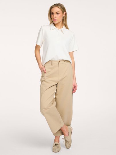 Ontdek de Cindy katoenen broek van My Essential Wardrobe in de kleur Beige bij Orangebag. Op werkdagen voor 21:45 besteld, morgen in huis.