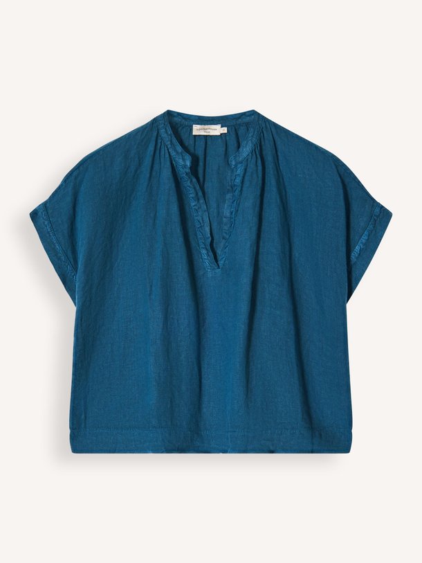 Ontdek de Flacon linnen blouse van La Fee Maraboutee in de kleur Donkerblauw bij Orangebag. Op werkdagen voor 21:45 besteld, morgen in huis.