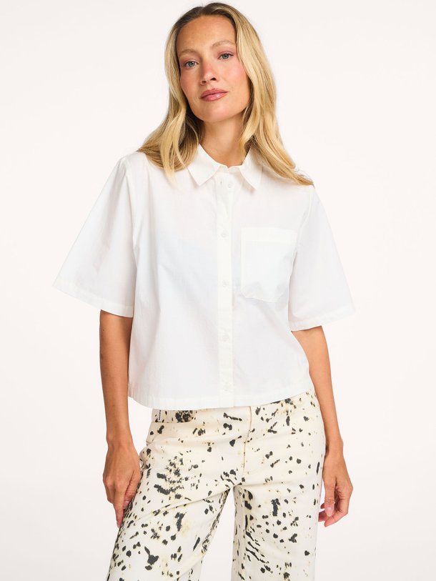 Ontdek de Vilbert organic cotton blouse van Modstrom in de kleur Off-white bij Orangebag. Op werkdagen voor 21:45 besteld, morgen in huis.