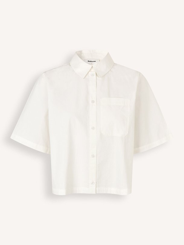 Ontdek de Vilbert organic cotton blouse van Modstrom in de kleur Off-white bij Orangebag. Op werkdagen voor 21:45 besteld, morgen in huis.