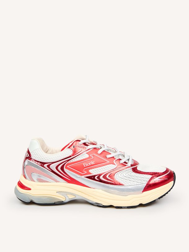 Ontdek de Evolution lederen metallic sneakers van Etonic in de kleur Rood bij Orangebag. Op werkdagen voor 21:45 besteld, morgen in huis.