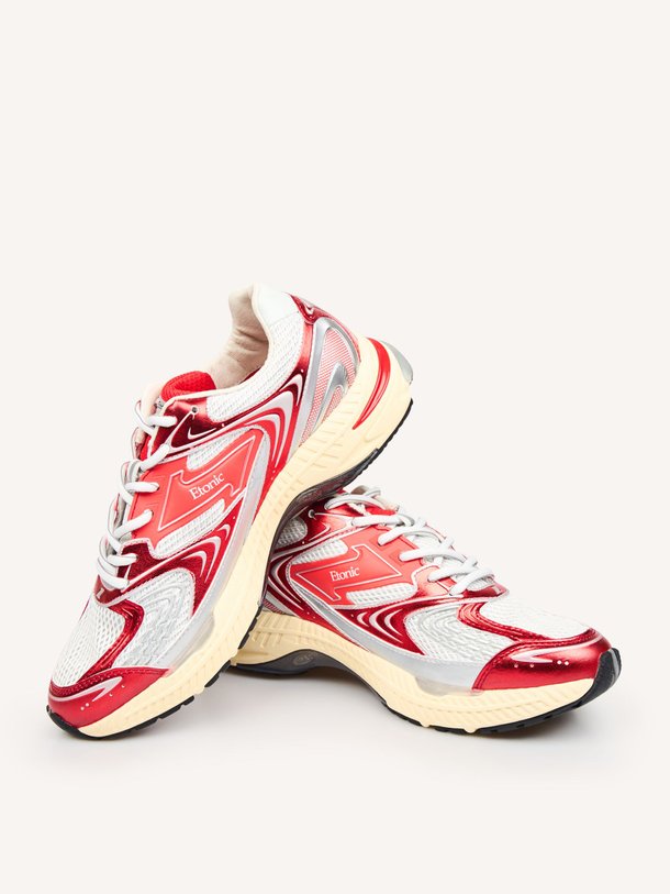 Ontdek de Evolution lederen metallic sneakers van Etonic in de kleur Rood bij Orangebag. Op werkdagen voor 21:45 besteld, morgen in huis.