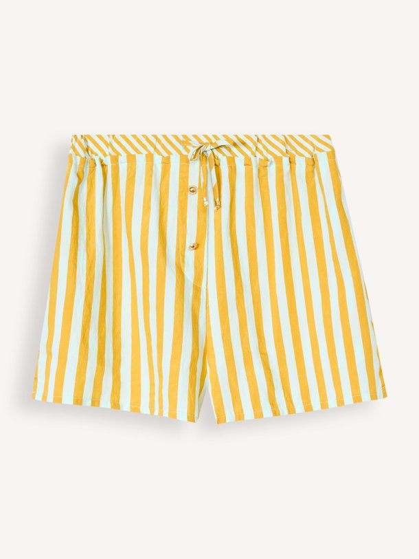 Ontdek de Agde viscosemix gestreepte short van Sessun in de kleur Lichtblauw bij Orangebag. Op werkdagen voor 21:45 besteld, morgen in huis.