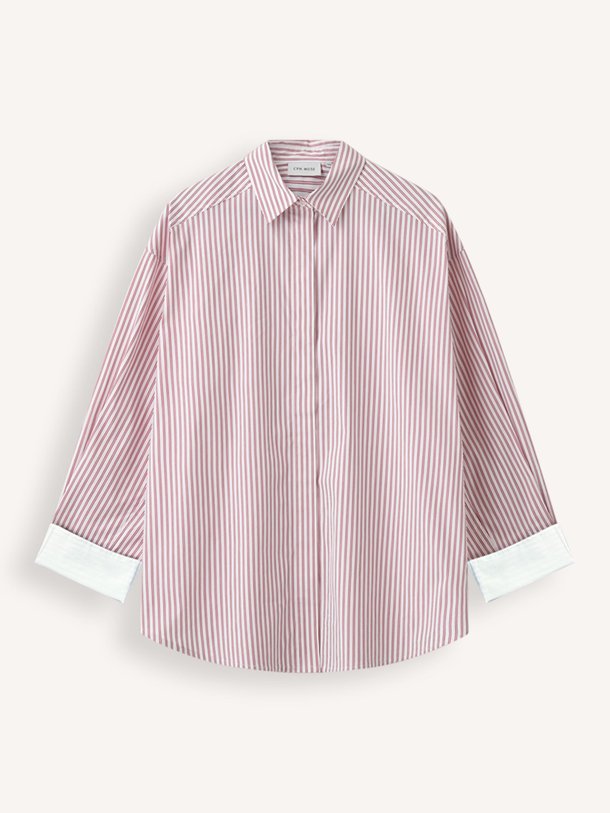 Ontdek de Maryann katoenen gestreepte blouse van Copenhagen Muse in de kleur Wit bij Orangebag. Op werkdagen voor 21:45 besteld, morgen in huis.