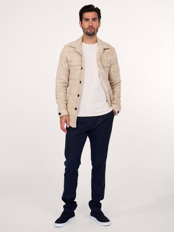 Ontdek de Wolmix geruit overshirt met structuur van Profuomo in de kleur zand bij Orangebag. Op werkdagen voor 21:45 besteld, morgen in huis.