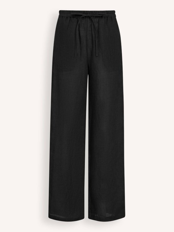 Ontdek de Loise linnen broek van Co'Couture in de kleur zwart bij Orangebag. Op werkdagen voor 21:45 besteld, morgen in huis.