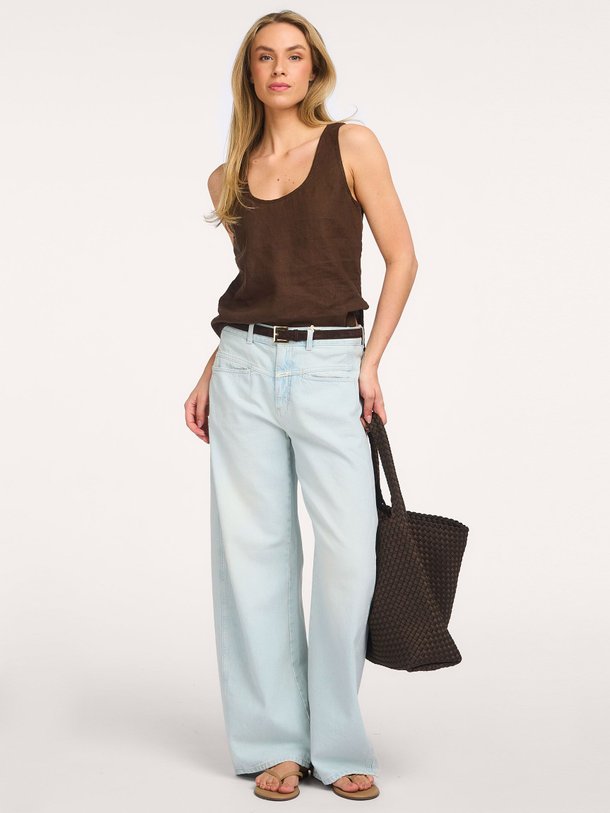 Ontdek de Linnen top van Closed in de kleur Donkerbruin bij Orangebag. Op werkdagen voor 21:45 besteld, morgen in huis.