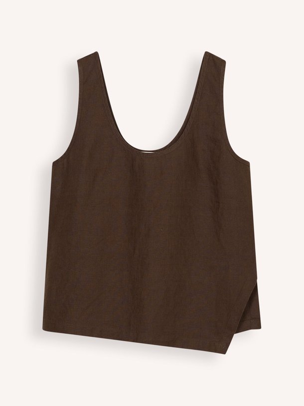 Ontdek de Linnen top van Closed in de kleur Donkerbruin bij Orangebag. Op werkdagen voor 21:45 besteld, morgen in huis.