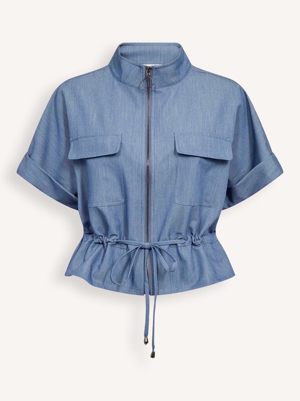 Ontdek de Elly viscosemix jasje van Co'Couture in de kleur Blauw bij Orangebag. Op werkdagen voor 21:45 besteld, morgen in huis.