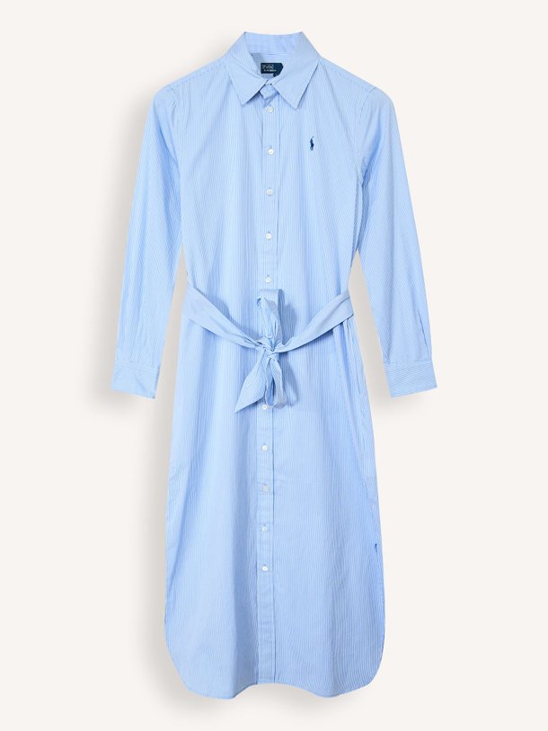 Ontdek de Katoenen gestreepte doorknoopjurk van Ralph Lauren in de kleur Blauw bij Orangebag. Op werkdagen voor 21:45 besteld, morgen in huis.