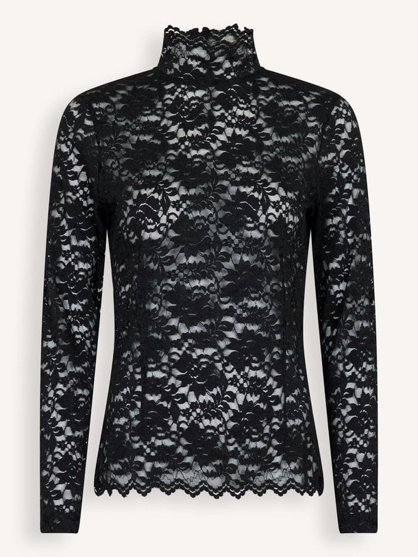 Ontdek de Liza geweven kanten top van Neo Noir in de kleur Zwart bij Orangebag. Op werkdagen voor 21:45 besteld, morgen in huis.