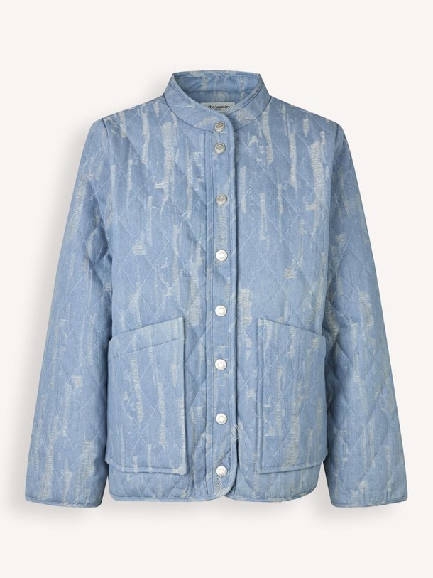 Ontdek de Rome katoenmix jasje met print van Lollys Laundry in de kleur blauw bij Orangebag. Op werkdagen voor 21:45 besteld, morgen in huis.