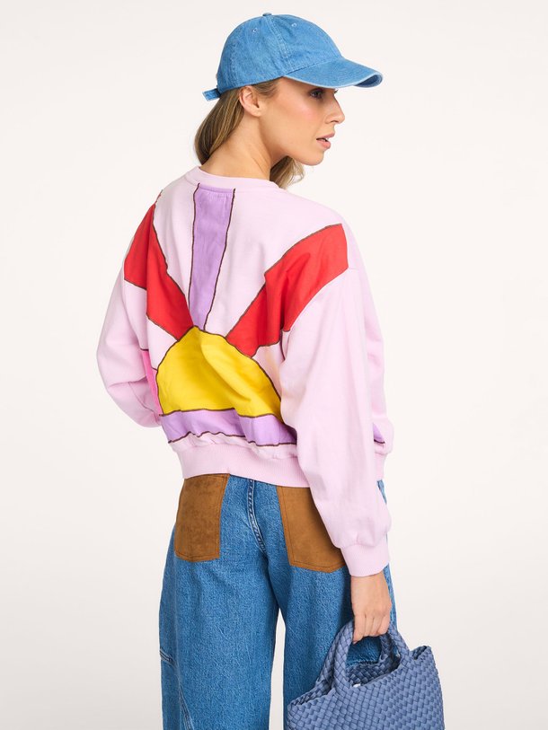 Ontdek de Sydney katoenmix logo sweater van Lollys Laundry in de kleur Roze bij Orangebag. Op werkdagen voor 21:45 besteld, morgen in huis.