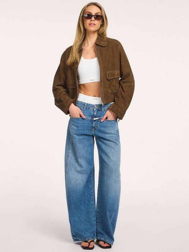 Ontdek de Katoenmix cropped rib top van Closed in de kleur Off-white bij Orangebag. Op werkdagen voor 21:45 besteld, morgen in huis.