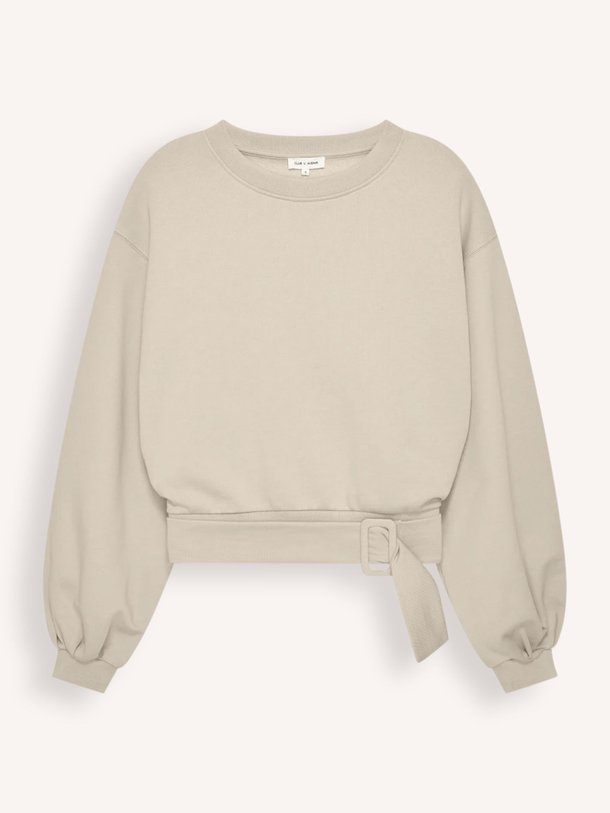 Ontdek de Cerise katoenmix sweater van Club L`avenir in de kleur Beige bij Orangebag. Op werkdagen voor 21:45 besteld, morgen in huis.