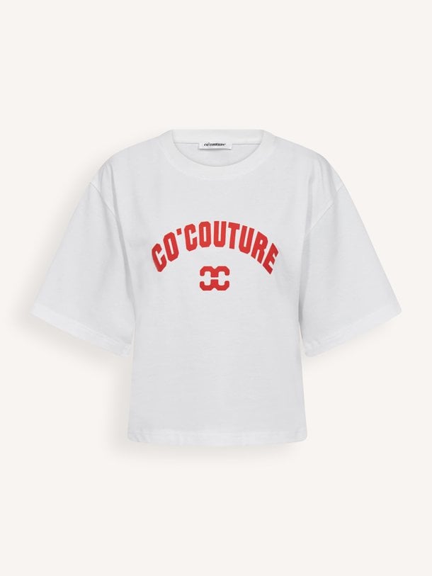Ontdek de Zenga katoenen logo T-shirt van Co'Couture in de kleur Wit bij Orangebag. Op werkdagen voor 21:45 besteld, morgen in huis.