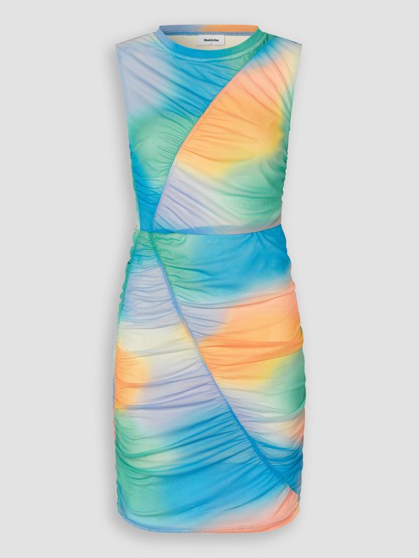 Ontdek de Dinne mesh jurk met print van Modstrom in de kleur groen bij Orangebag. Op werkdagen voor 21:45 besteld, morgen in huis.