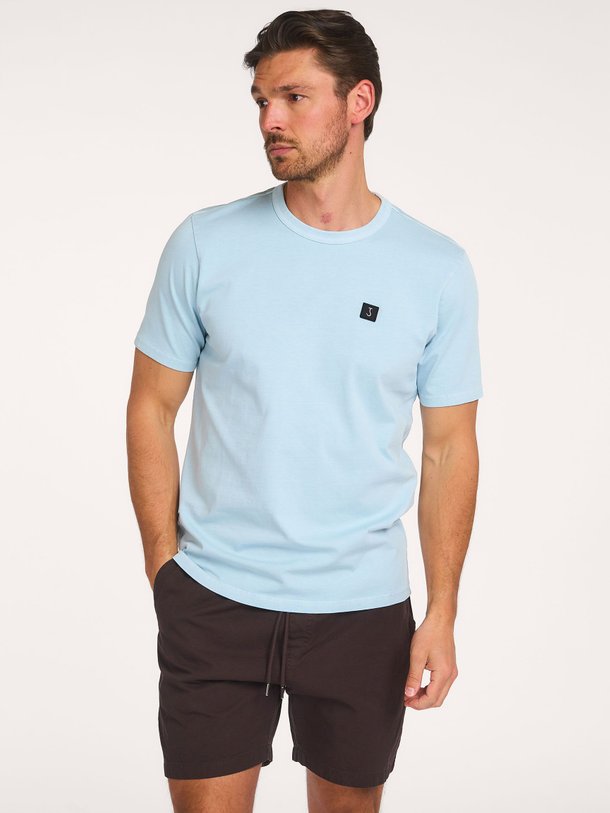 Ontdek de Organic cotton T-shirt van Butcher of Blue in de kleur Lichtblauw bij Orangebag. Op werkdagen voor 21:45 besteld, morgen in huis.