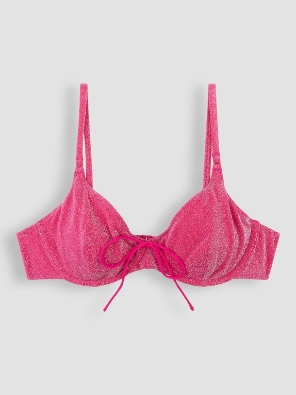 Ontdek de Romeo niet voorgevormde bikinitop met lurex van Love Stories in de kleur roze bij Orangebag. Op werkdagen voor 21:45 besteld, morgen in huis.