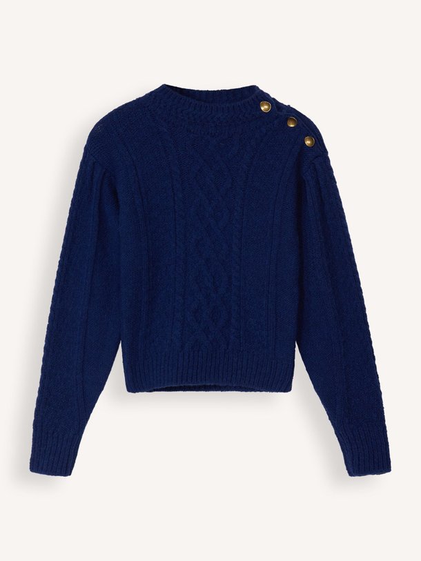 Ontdek de Vasco wolmix trui van Sessun in de kleur blauw bij Orangebag. Op werkdagen voor 21:45 besteld, morgen in huis.