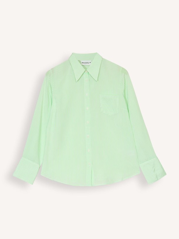 Ontdek de Filou viscosemix gestreepte blouse van Nathalie Vleeschouwer in de kleur lichtgroen bij Orangebag. Op werkdagen voor 21:45 besteld, morgen in huis.