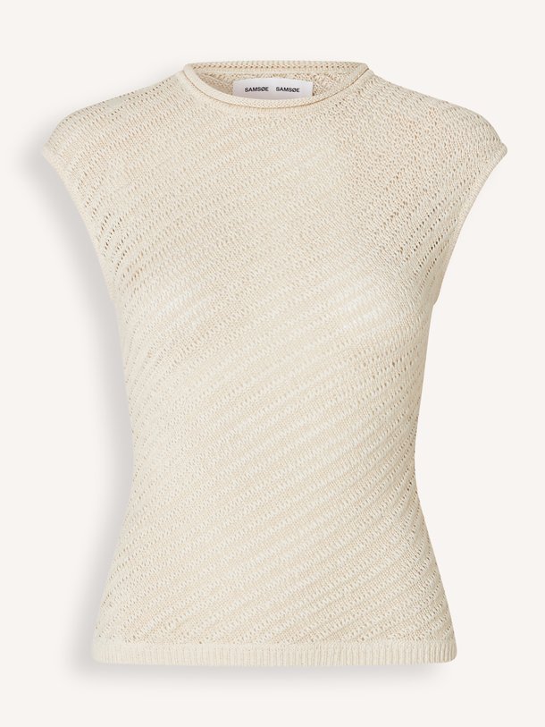 Ontdek de Sairene organic cotton mix top van Samsoe Samsoe in de kleur Off-white bij Orangebag. Op werkdagen voor 21:45 besteld, morgen in huis.
