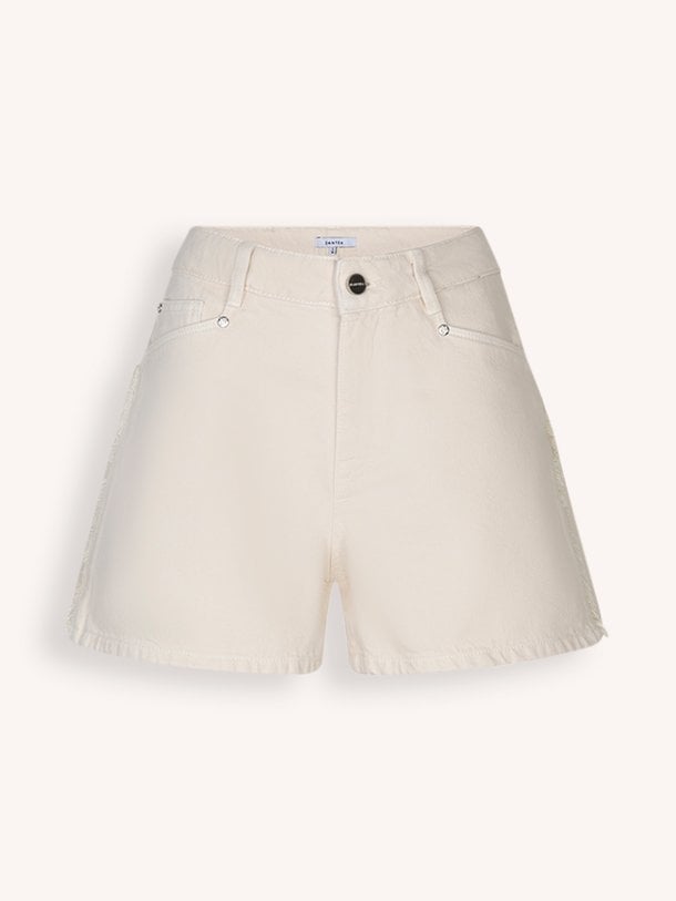Ontdek de Menton mid waist denim short van Dante 6 in de kleur Ecru bij Orangebag. Op werkdagen voor 21:45 besteld, morgen in huis.