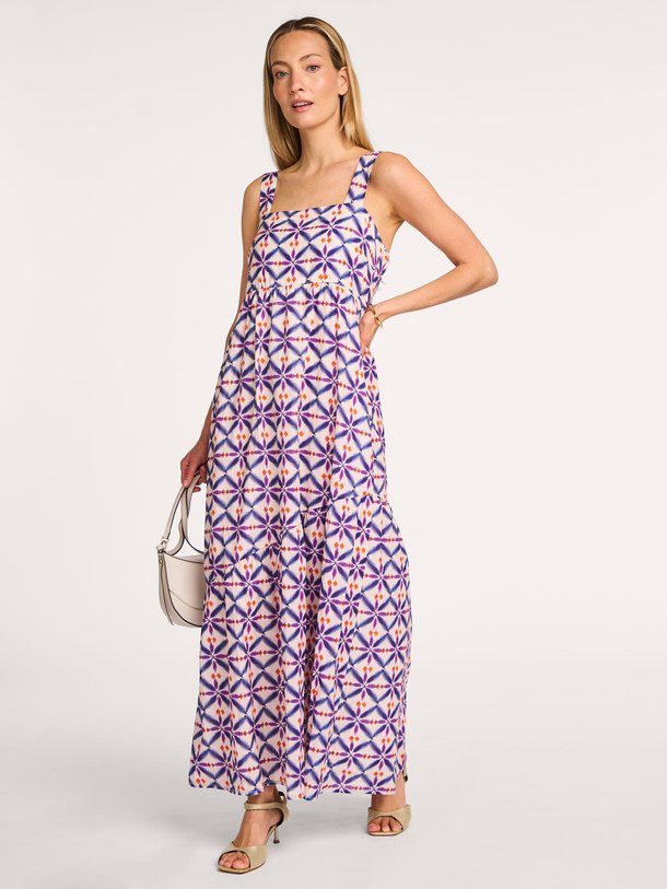 Ontdek de Dandy katoenen jurk met print van La Fee Maraboutee in de kleur paars bij Orangebag. Op werkdagen voor 21:45 besteld, morgen in huis.